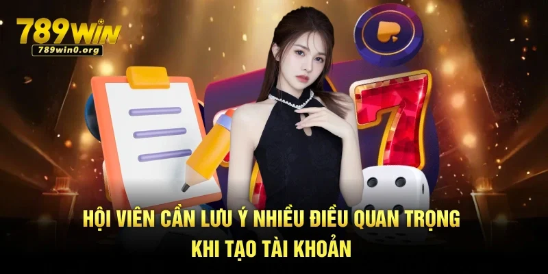 Đăng Ký 789win Trong 1 Phút – Tạo Tài Khoản Siêu Nhanh 4 Hội viên cần lưu ý nhiều điều quan trọng khi tạo tài khoản
